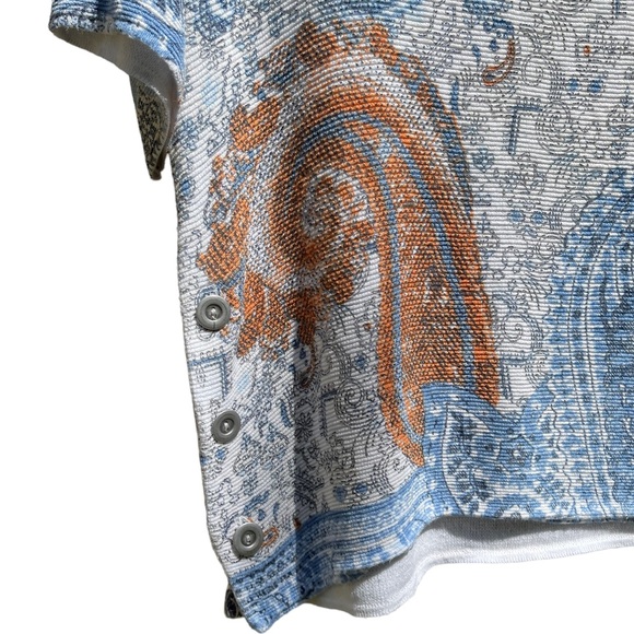 Chico’s Paisley Side-Button Pullover.  Chicos’s Size 1 (Med) - Picture 6 of 10